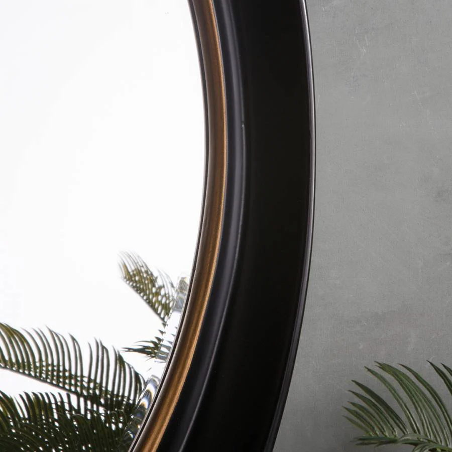 Fiddock Mirror 100x77cm - Black & Gold - Image 3
