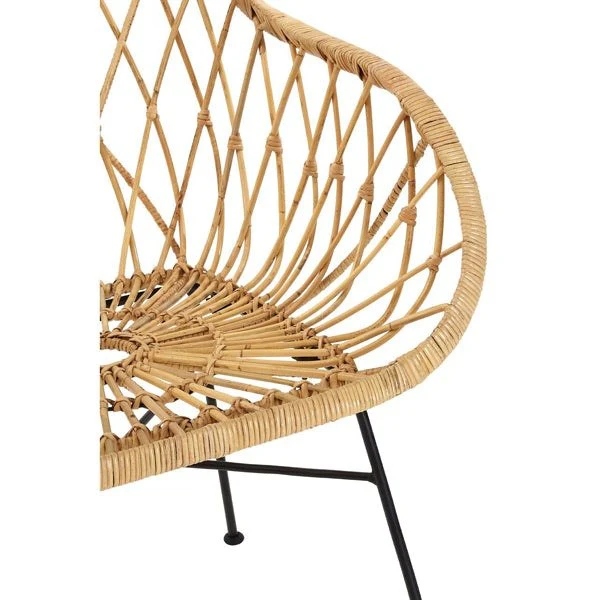 Joanna Braided Occasional Chair - Light Brown - Image 6