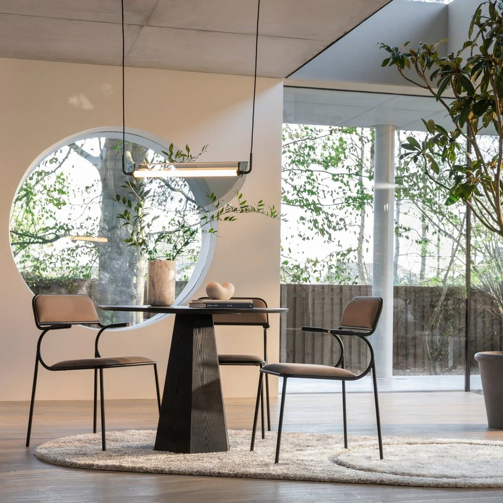 Pilar Round Dining Table - Black - Image 9